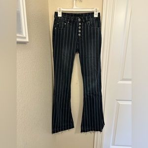 Rock&Roll Denim High Rise Striped Trousers 26x32